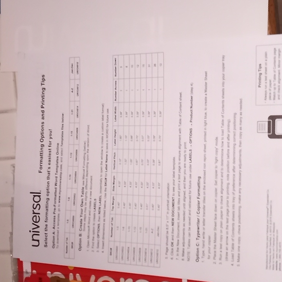 (Set of 3) 12 Month file divider full page inserts. - Picture 3 of 5